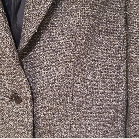 Vintage Anne Klein Brown Tweed Blazer - Picture 4 of 6
